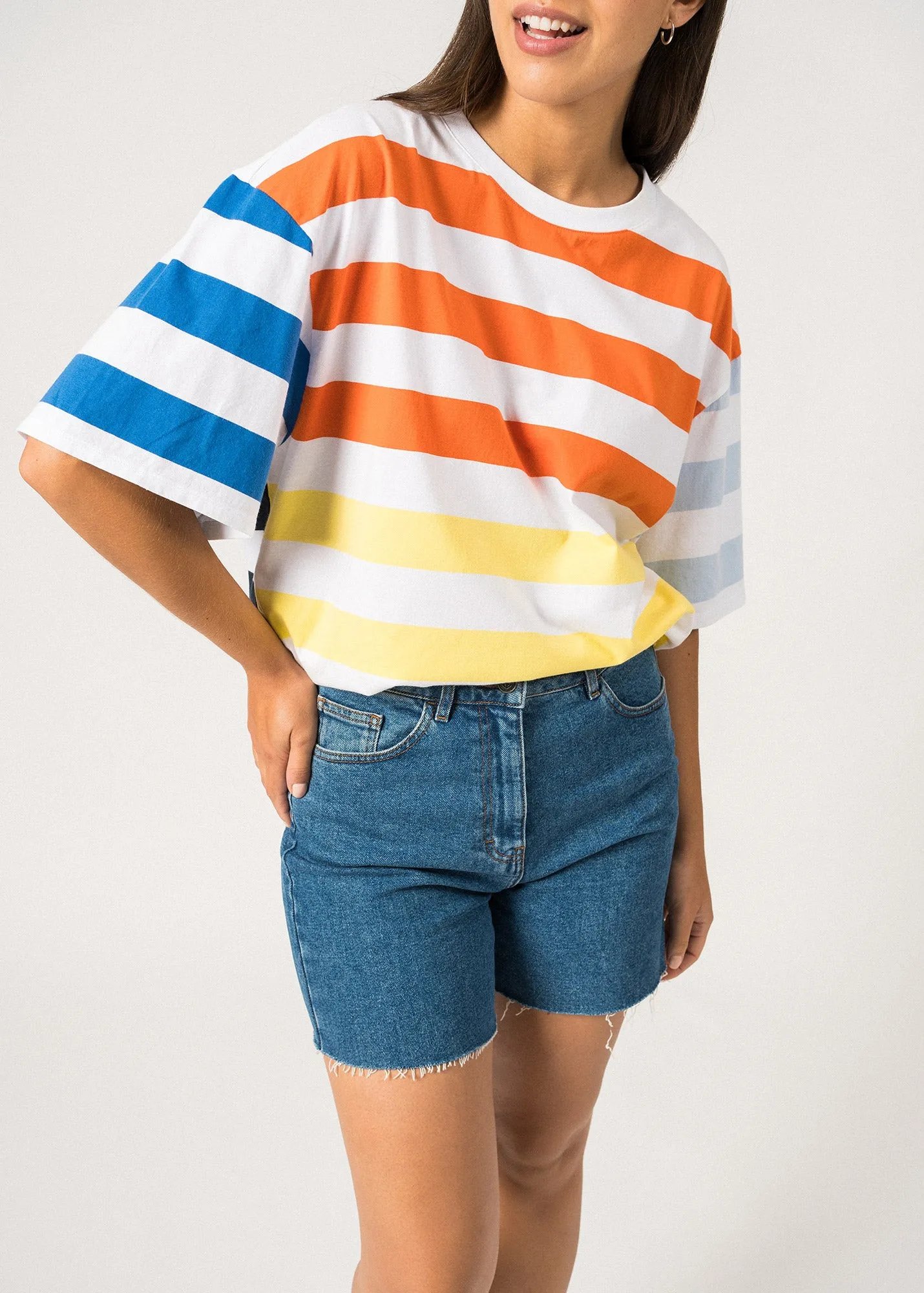 T-shirt ray Fiona - en coton (CAP GRAPHIC)