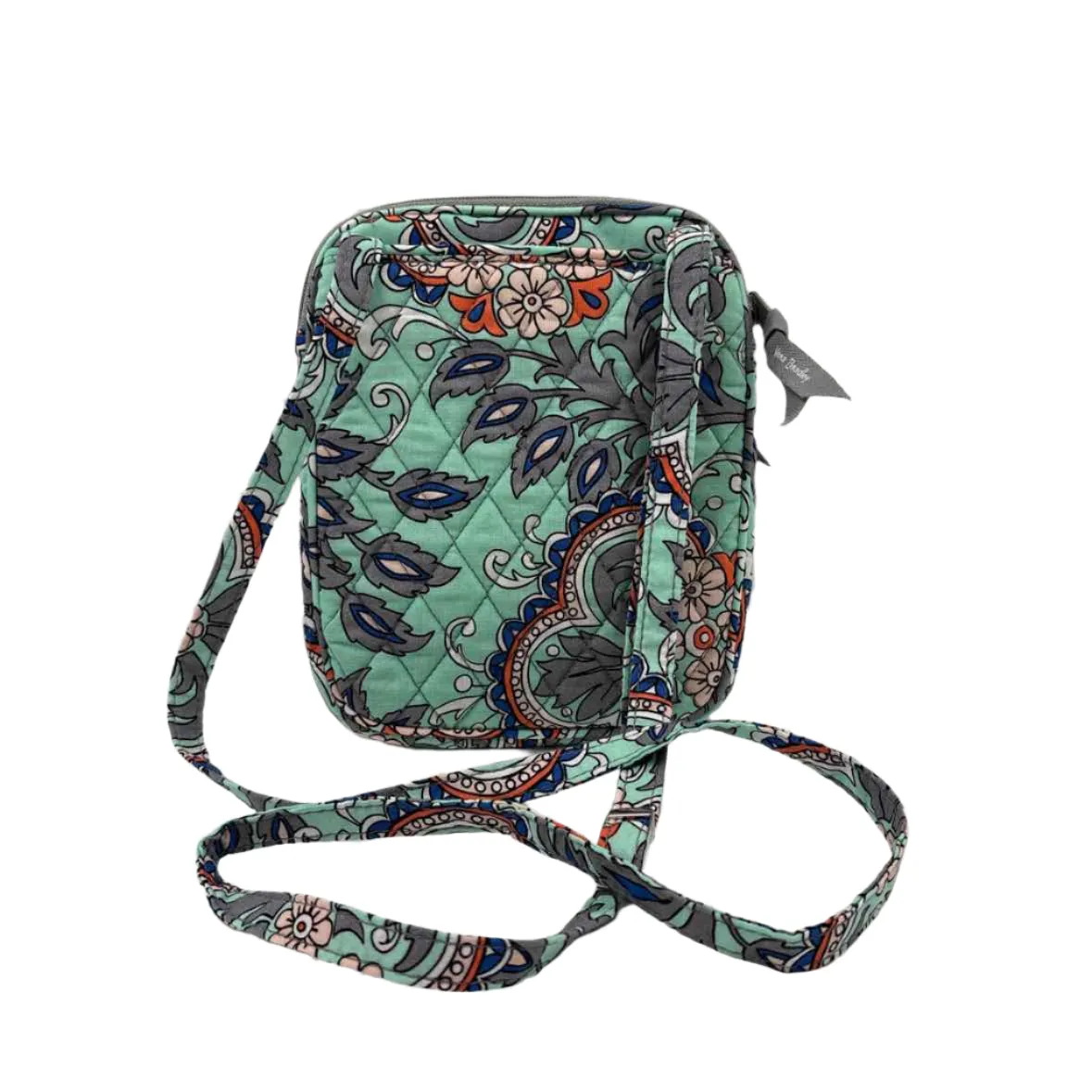 VERA BRADLEY Mint Green & Multi FAN FLOWERS Quilted Floral Mini Hipster