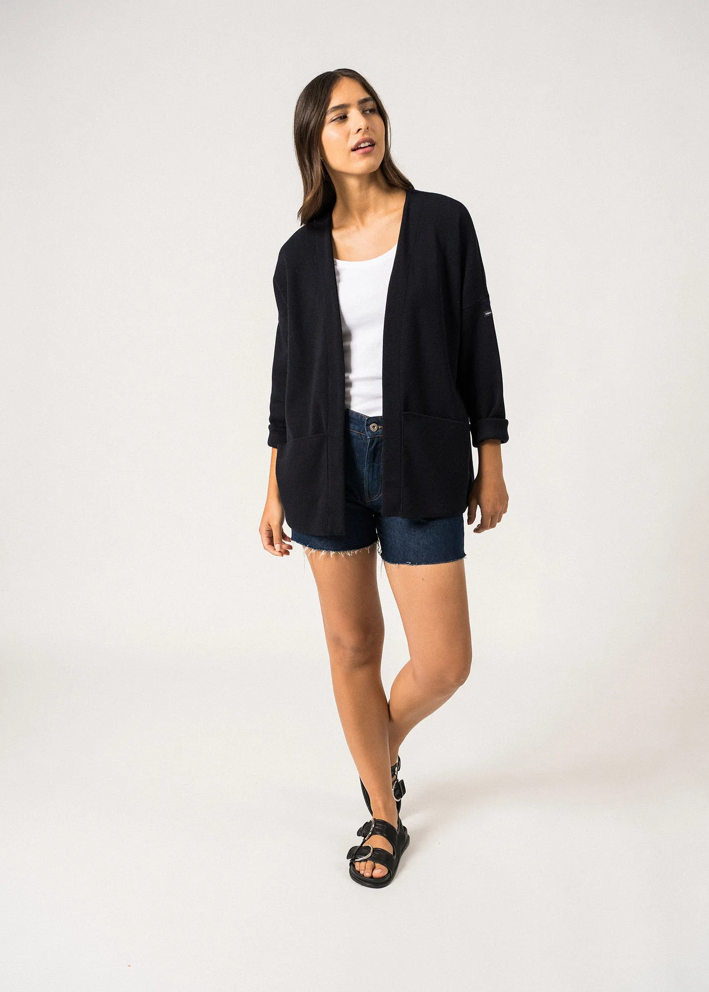 Veste Hyres - en laine (NAVY)