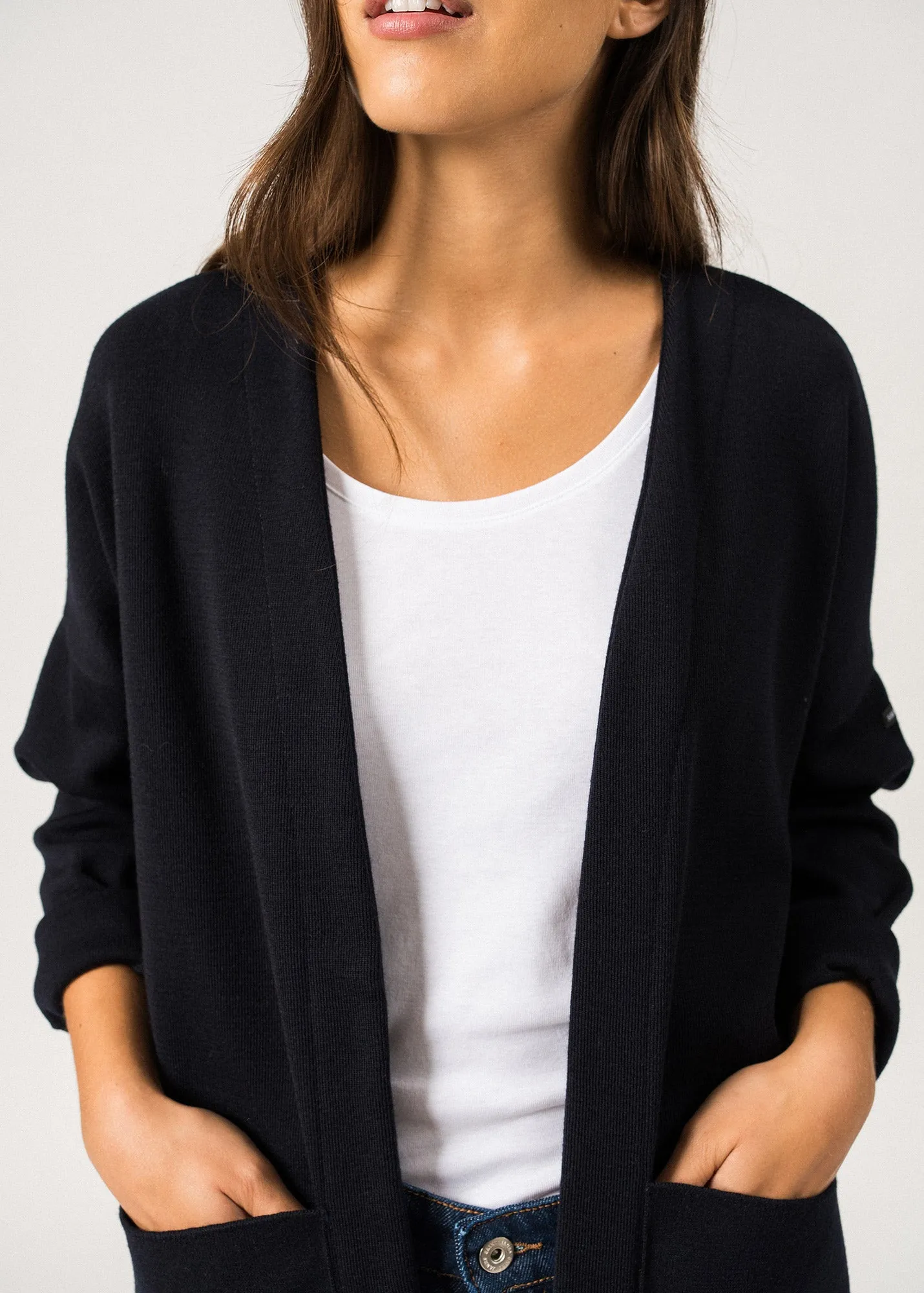 Veste Hyres - en laine (NAVY)