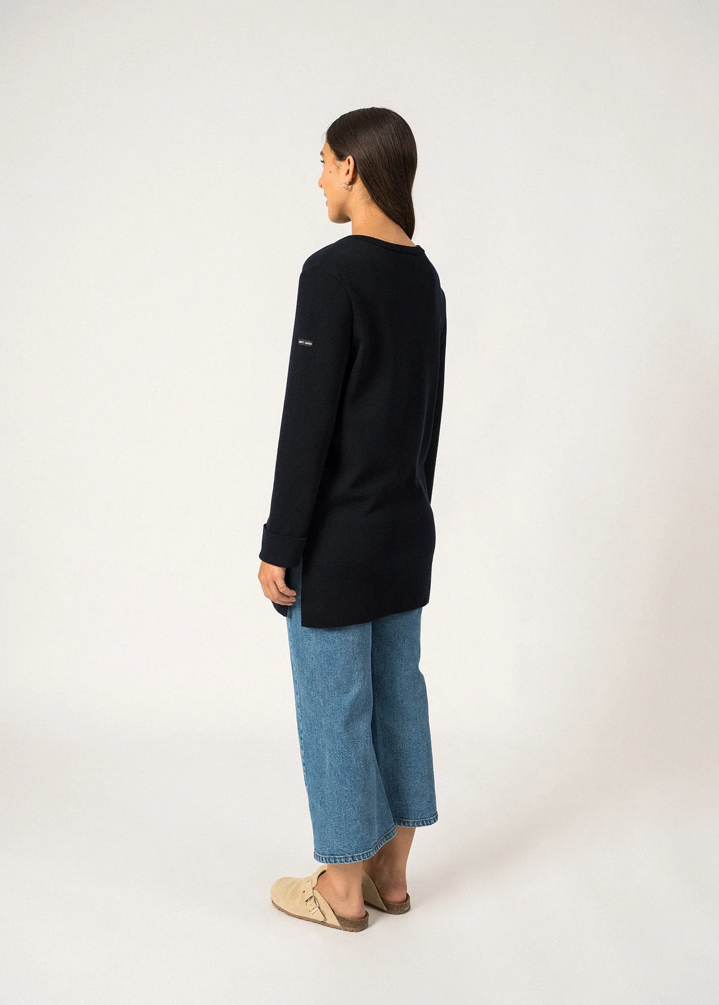 Veste longue Brignoles - en laine (NAVY)