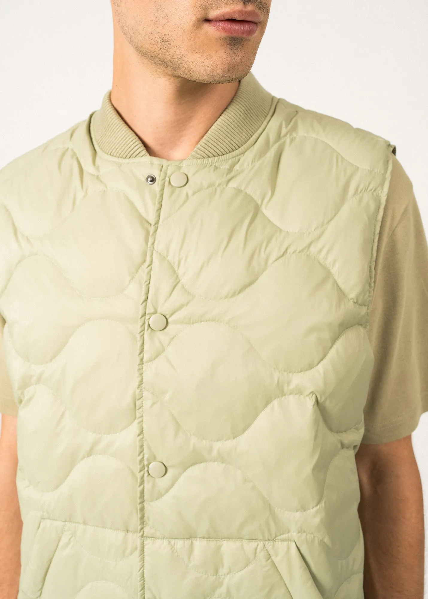 Veste sans manche St Raphal - matelasse (AMANDIER)