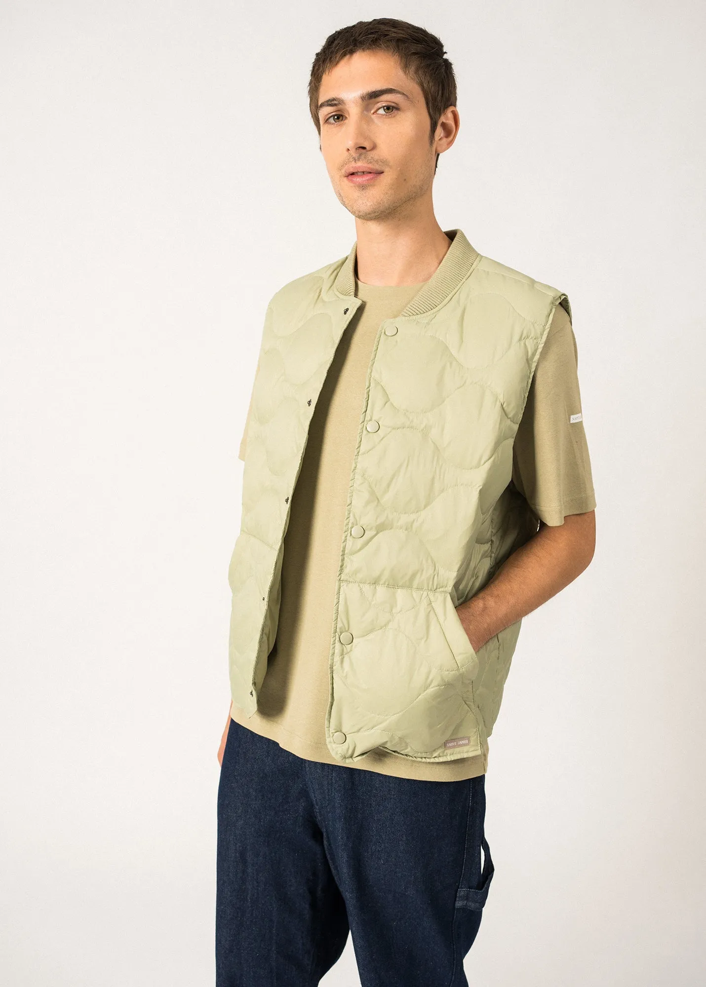 Veste sans manche St Raphal - matelasse (AMANDIER)