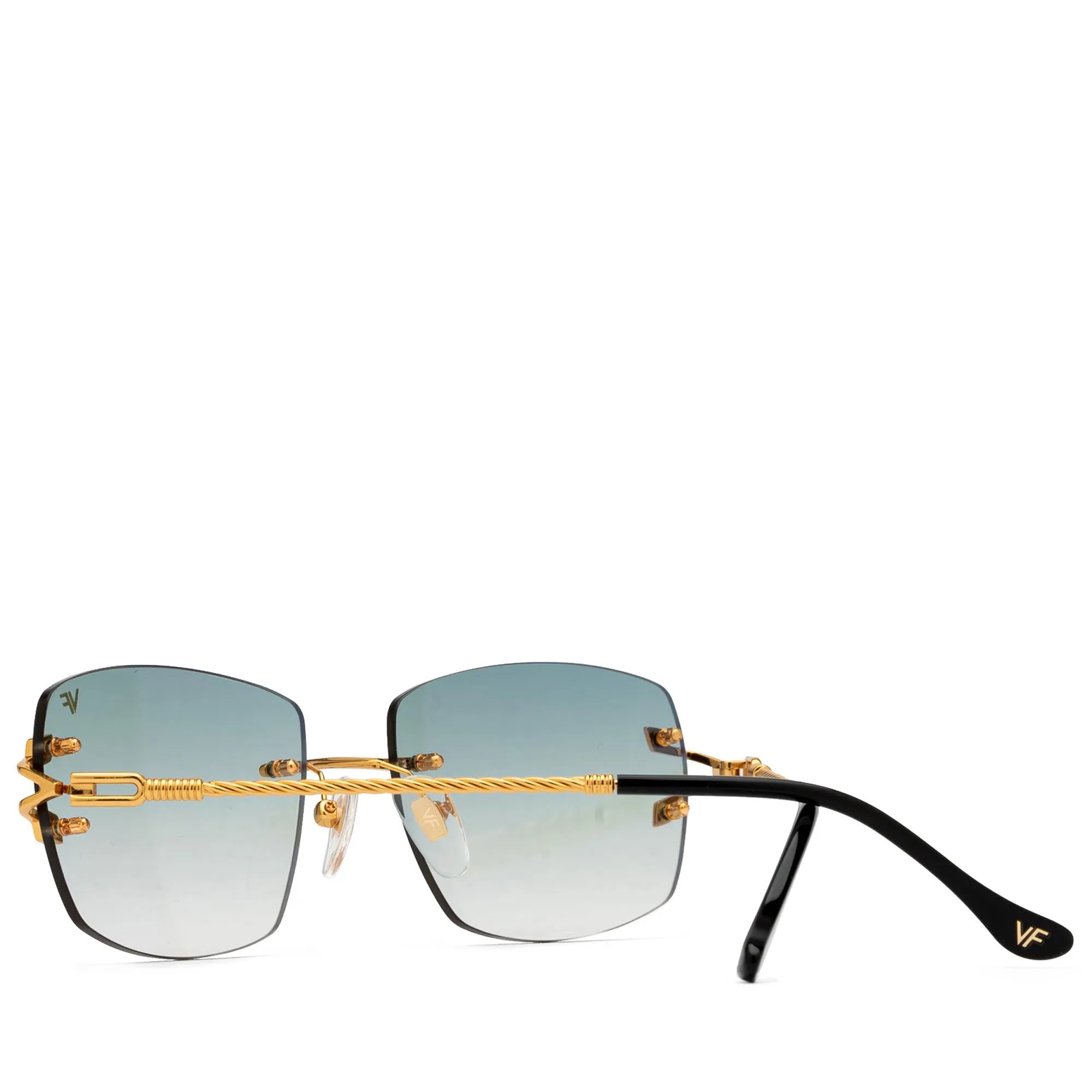 Vintage Frames Bal Harbour Drill Mount - Powder Green/Flash Purple