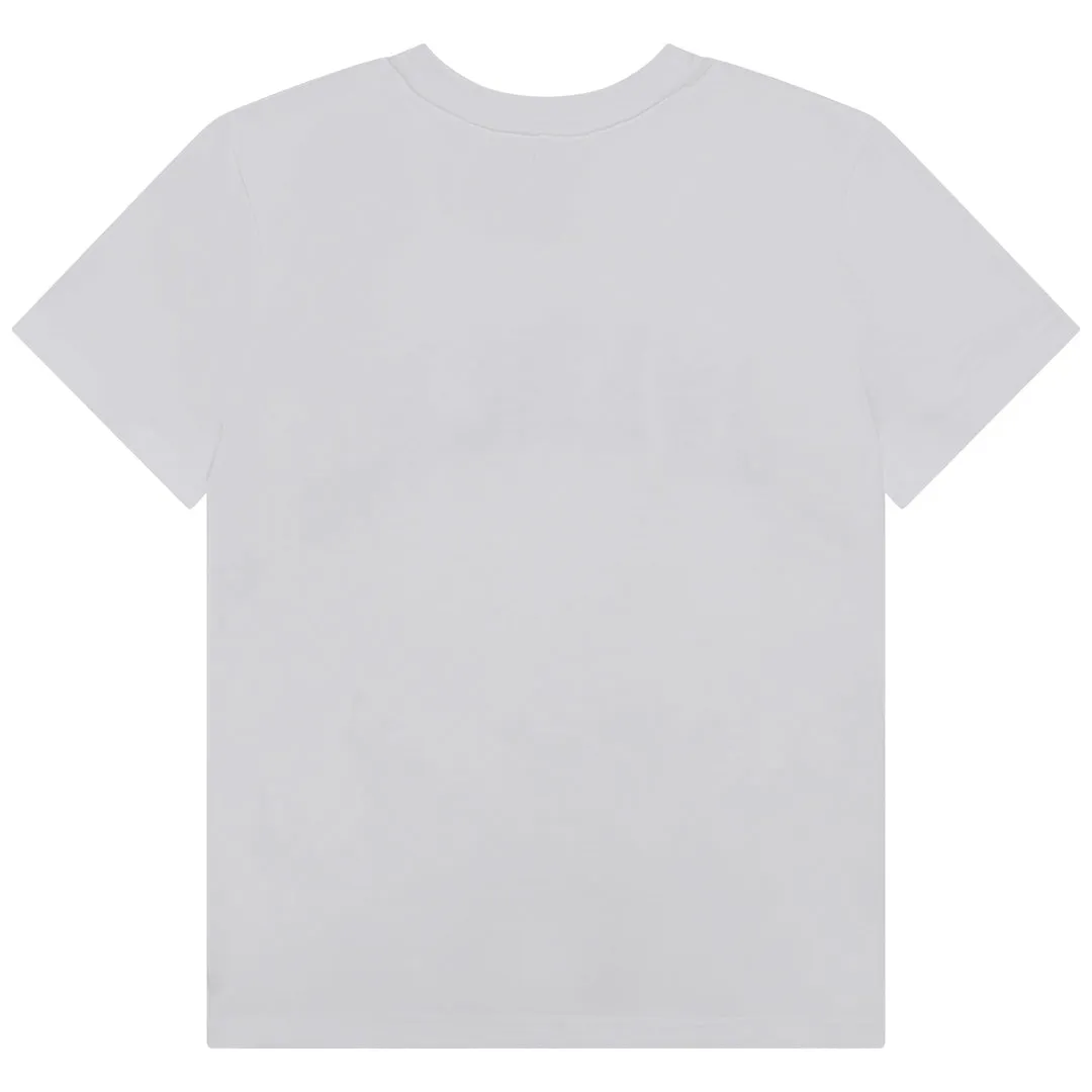 White Curved Logo T-Shirt