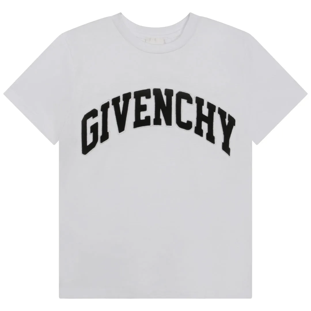 White Curved Logo T-Shirt