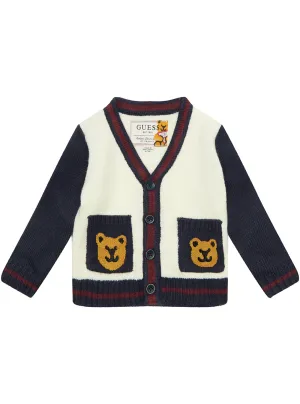 White Long Sleeve Cardigan (2-7) Guess