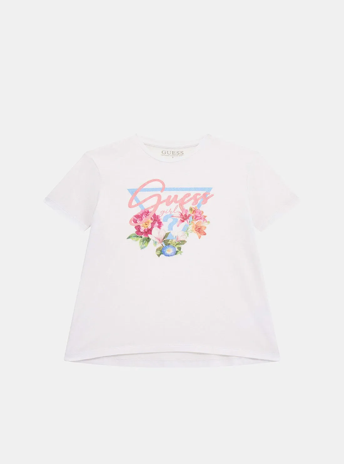 White Short Sleeve T-Shirt (7-16) Guess